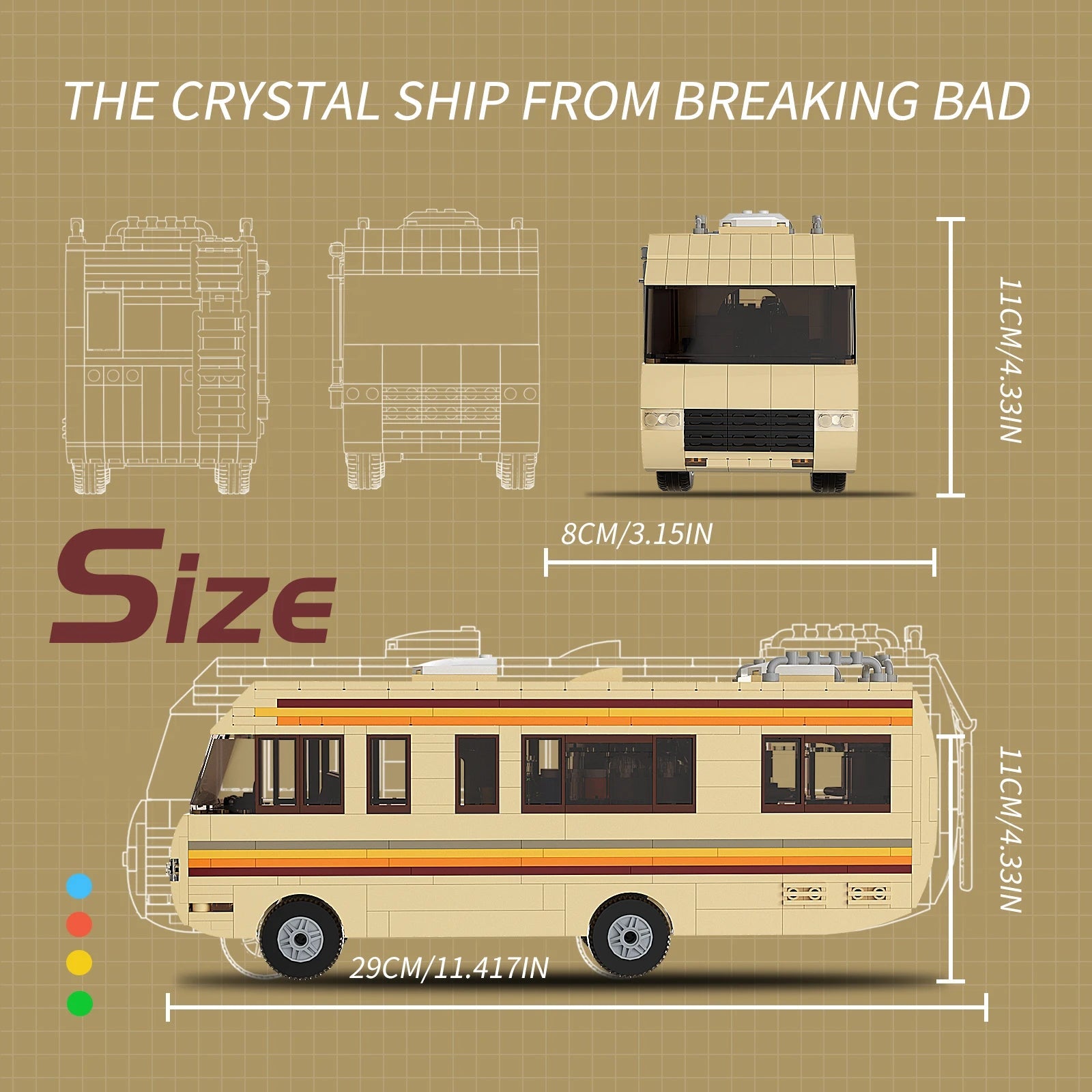 Breaking Bad RV Car Model Building Blocks Toy - Perfect Birthday Gift - silverfoxgoods